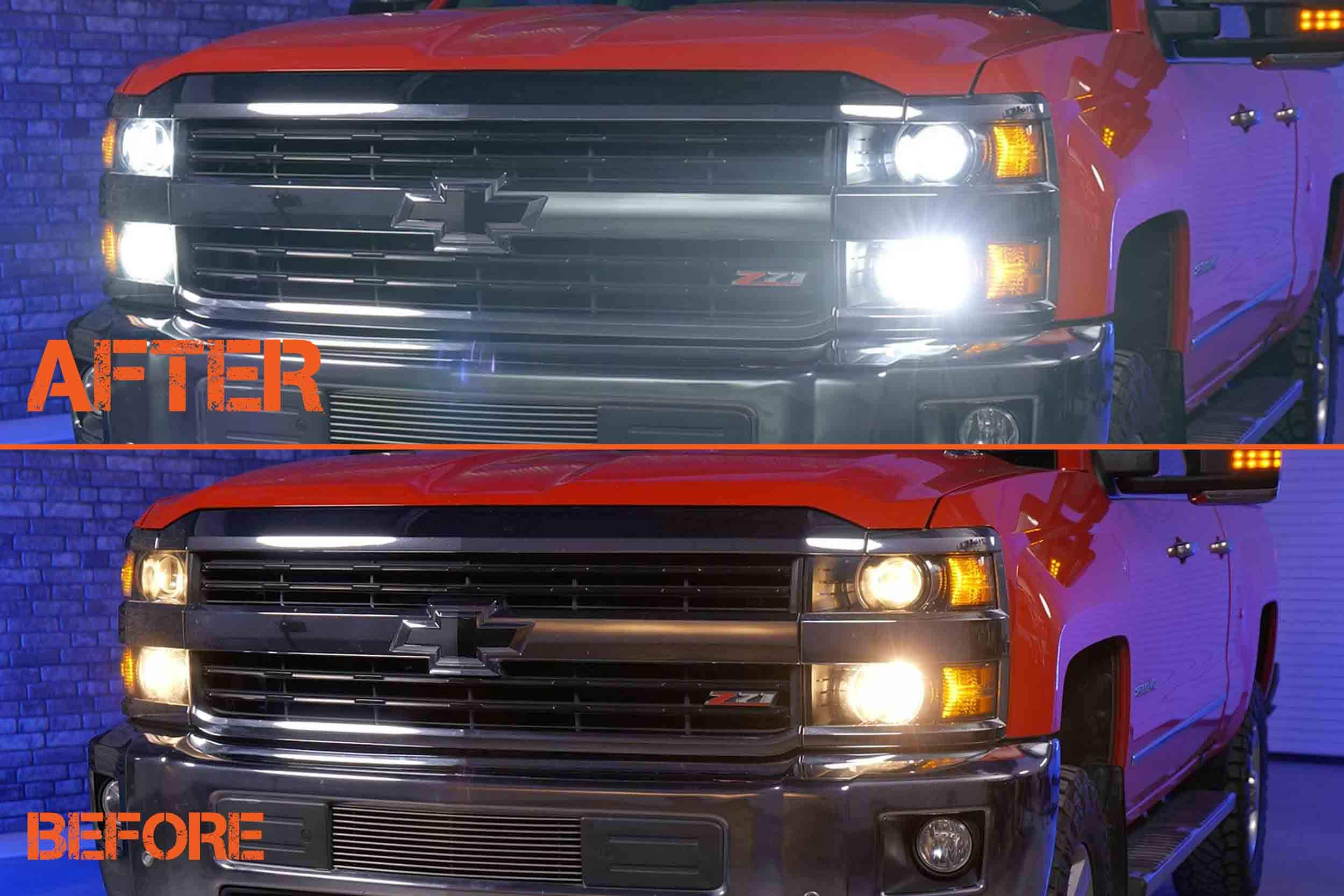 2018 silverado led deals headlights